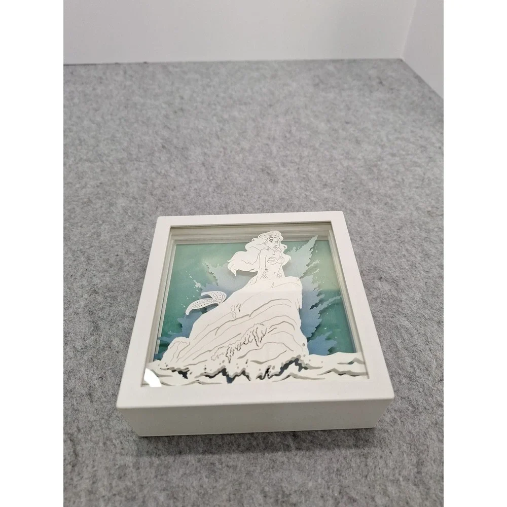 Disney The Little Mermaid Light Box UKONIC Diorama Ariel On A Rock Works Charger - Picture 4 of 10